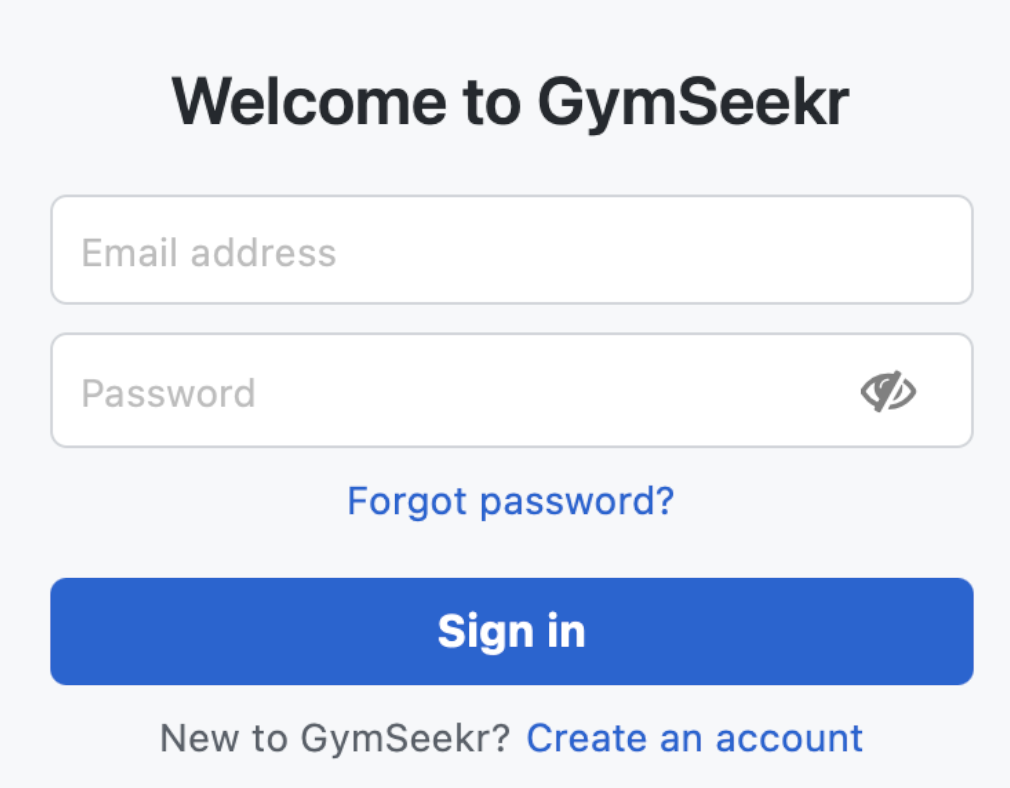 Welcome to Gymseekr